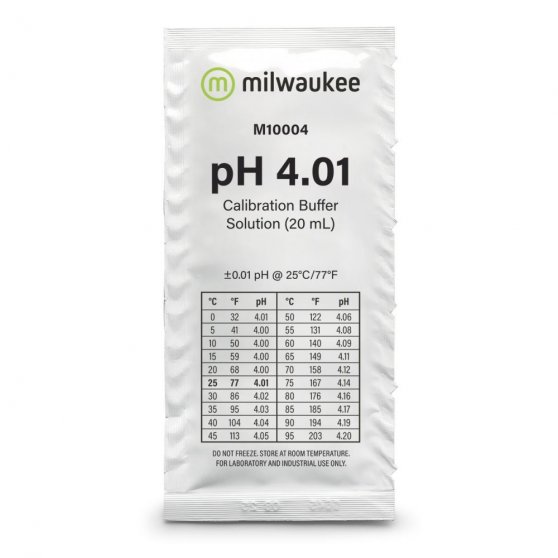 Milwaukee pH 4,01 20 ml, kalibračný roztok