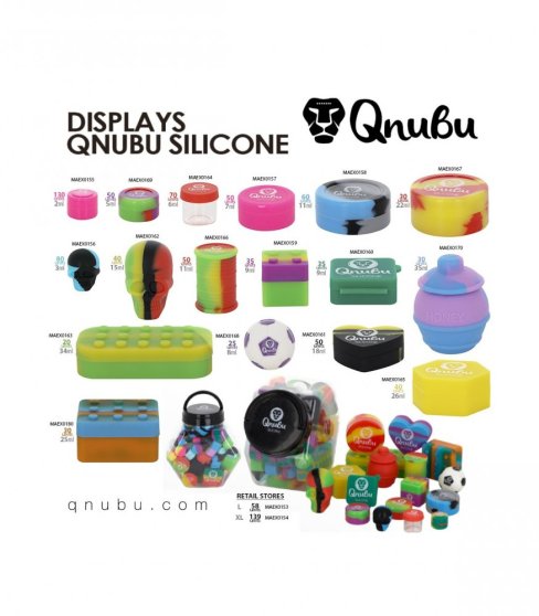 Qnubu Silicone Rosin Mix XL, silikónové puzdro BOX 139 ks