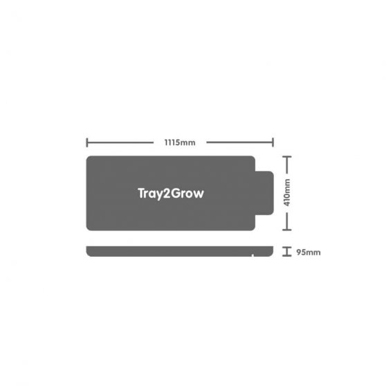 Autopot Tray2Grow systém, 111.5x41x9.5 cm