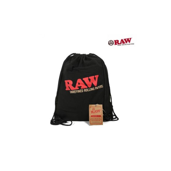 RAW Drawstring Bag, stahovací vak Černý