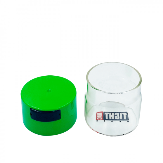 Tightvac MiniVac Glass 120 ml, skleněná vzduchotěsná dóza průhledná Zelená