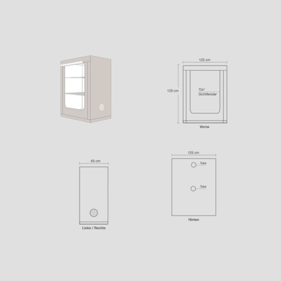 Homebox Vista Medium - 125x65x120 cm