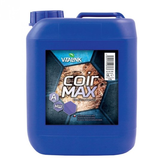 VitaLink Coir MAX Hard Water A+B 5 l, základní hnojivo na růst a květ na tvrdou vodu