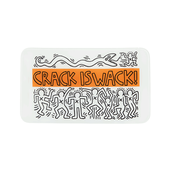 Miska skleněná Keith Haring Tray Crack is Wack 300x170x20 mm