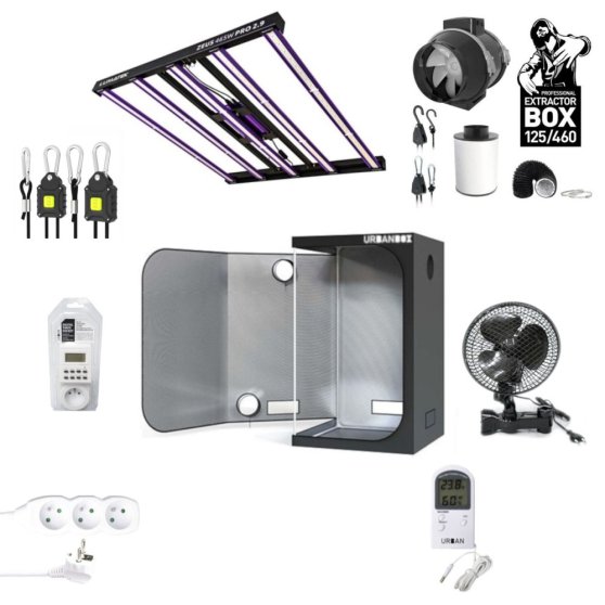 Komplet grow box URBANBOX LED Lumatek Zeus 465W Set, 120x120x200 cm