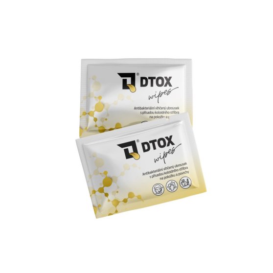 D-TOX Wipes uteráky s koloidným striebrom, 1 ks