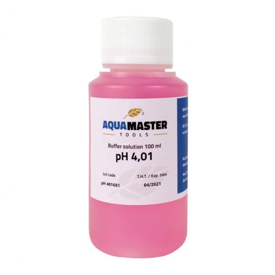 Aqua Master Tools pH 4,01 pufr 100 ml, kalibračný roztok BOX 18 ks