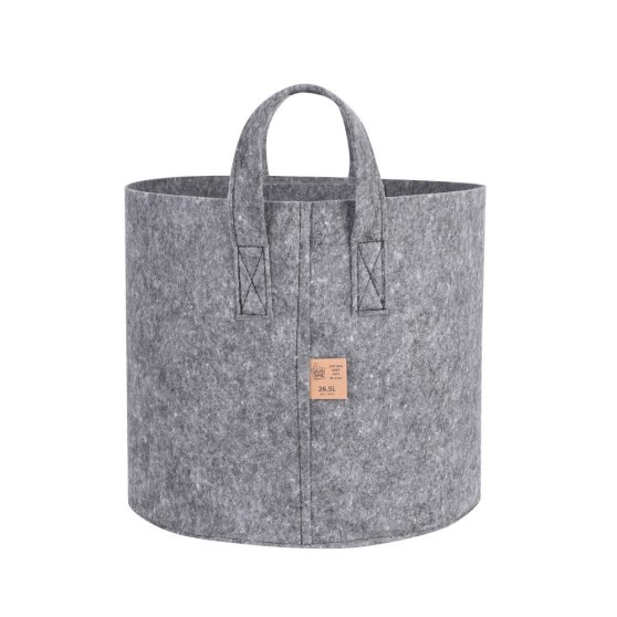 Dirt Bag Grey textilný kvetináč 33x30 cm - 26.5 l