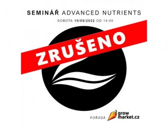 Seminář s Advanced Nutrients - 10/9/2022 - ZRUŠENO