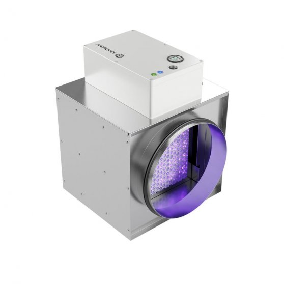 AiroDoctor 4 UV PCO antibakteriální-antivirové filtry do potrubí Ø 400 mm, 7.2 m/s, 3240 m3/h