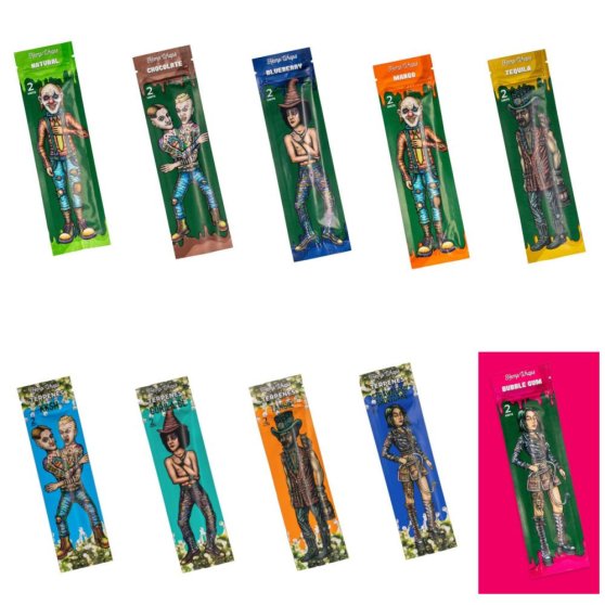 Blunt set Lion Rolling Circus Hemp Wrap Complete Taste mix, 10 ks