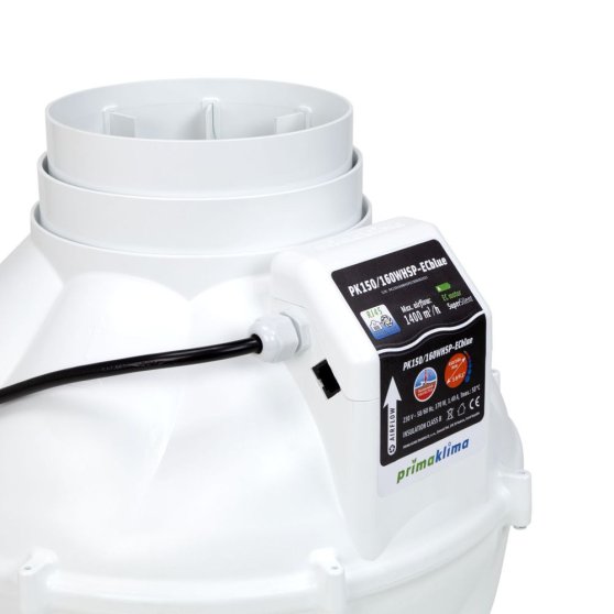 Prima Klima Whisperblower ECblue 150-160 mm - 1400 m3/h, ventilátor s EC motorom