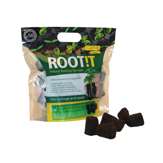 ROOT!T Natural Rooting Sponges 50 ks, sadbovací médium