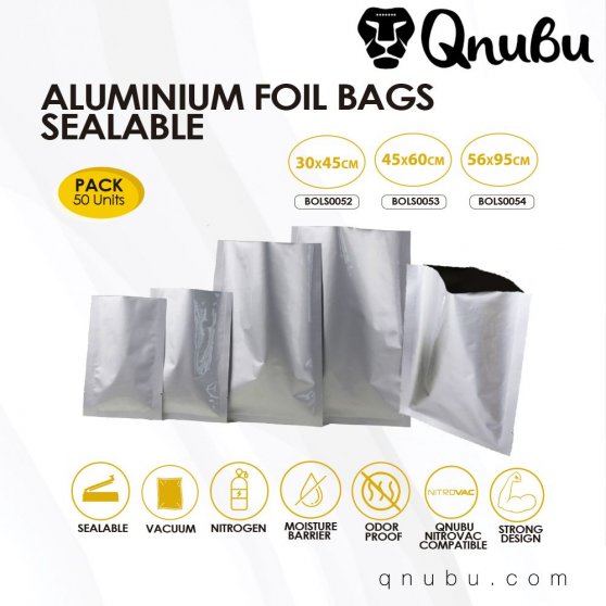 Nažehľovacia taška Qnubu strieborná, 300x450 mm