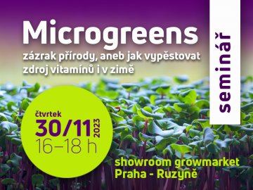 Seminář: Microgreens, zázrak přírody 30.11.2023