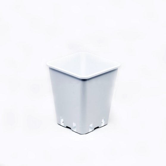 Biely plastový kvetináč 20x20x23 cm - 5,7 l