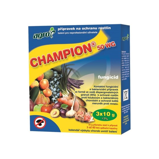 Agro Champion 50 WP 3x10 g, fungicíd