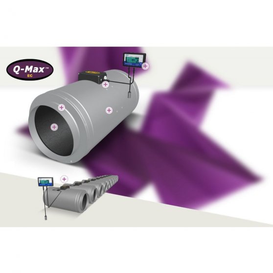 Can-Fan Q-Max EC 250 mm - 2000 m3/h, kovový ventilátor s EC motorem