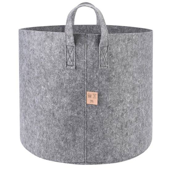Dirt Bag Grey textilní květináč 41x37 cm - 56 l