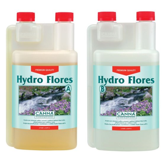 Canna Hydro Flores A+B 1 l, základní hnojivo na květ do měkké vody
