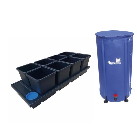 AutoPot Auto8 systém s 15l květináči, s nádrží Flexitank 100 l
