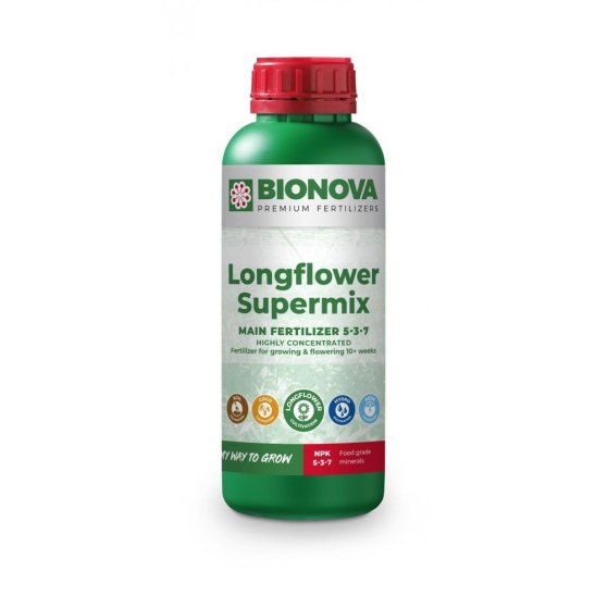 BioNova Longflower Supermix 1 l, základné hnojivo pre rast a kvitnutie