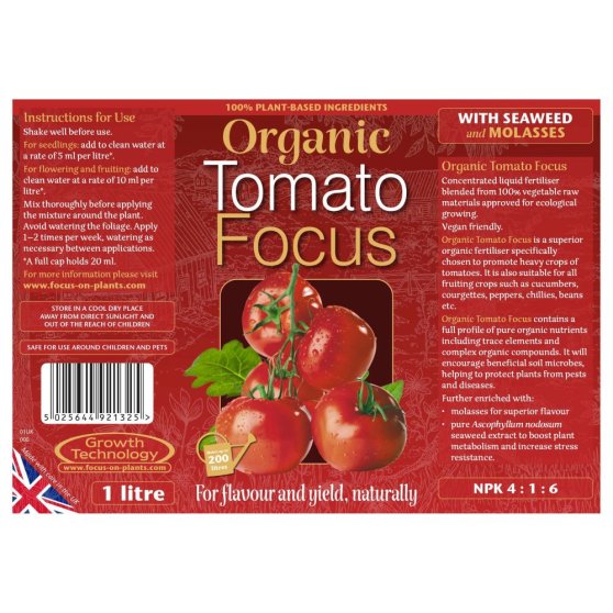 Growth Technology Tomato Focus, 5 l na rajčata