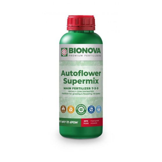 BioNova AutoFlower Supermix 1 l, hnojivo pre rast a kvitnutie
