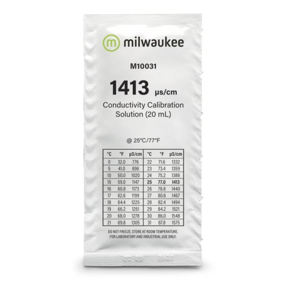 Milwaukee EC 1.413 20 ml, kalibračný roztok BOX 25 ks