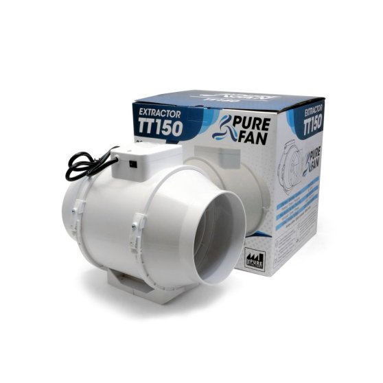 Pure Fan TT 150 mm - 405/520 m3/h, dvourychlostní axiální ventilátor