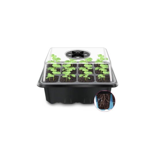 VF Mini Propagator na 12 rostlin včetně sadbovače, 18.5x14.5x11 cm