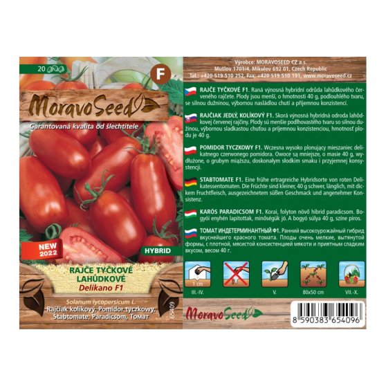 Semená paradajok DELIKANO F1/ baklažán/, 20 s