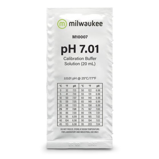 Milwaukee pH 7,01 pufr 20 ml, kalibračný roztok BOX 25 ks