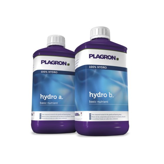 Hnojivo na hydroponii Plagron Hydro A+B 1 je určeno pro celý pěstební cyklus