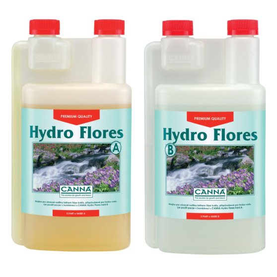 Canna Hydro Flores A+B 1 l, základné hnojivo pre kvety s tvrdou vodou
