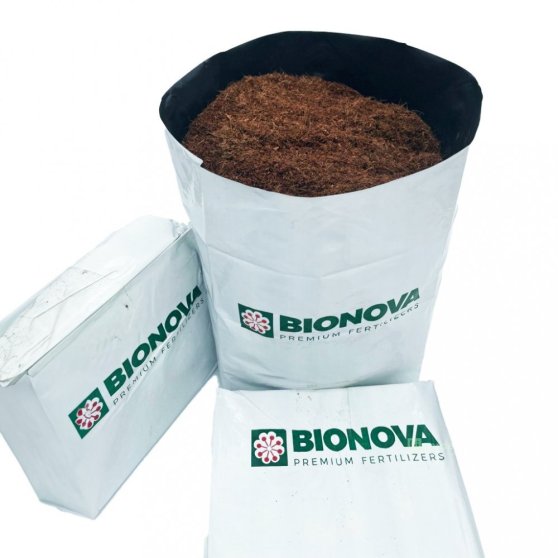 BioNova Open Top Coco Bag 12 l, sušený kokos s nádobou