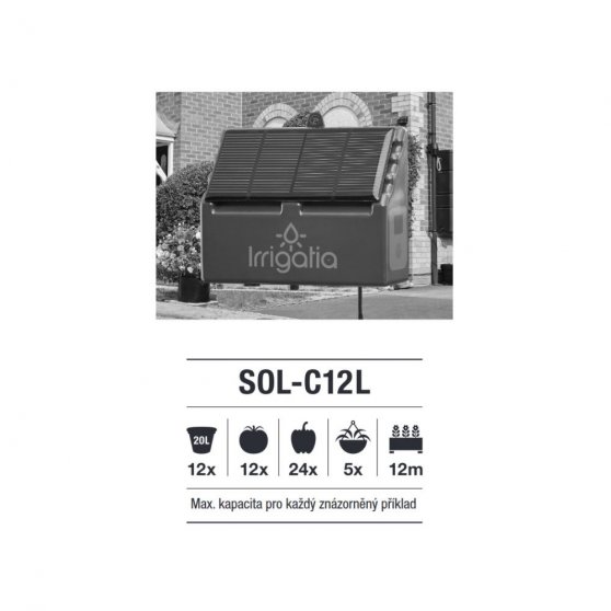 Irrigatia SOL-C12 L, automatická solární závlaha