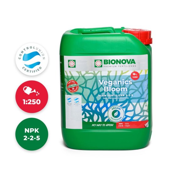 BioNova Veganics Bloom 5 l, vegánske hnojivo na kvety