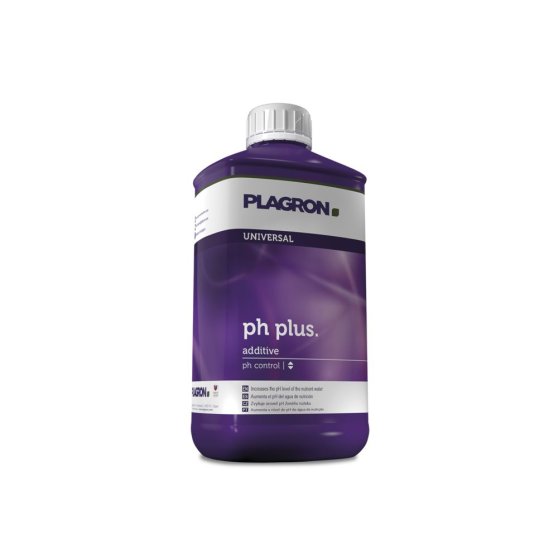 Regulátor Plagron pH Plus 1 l umožňuje rychle zvýšit pH hodnotu zálivky