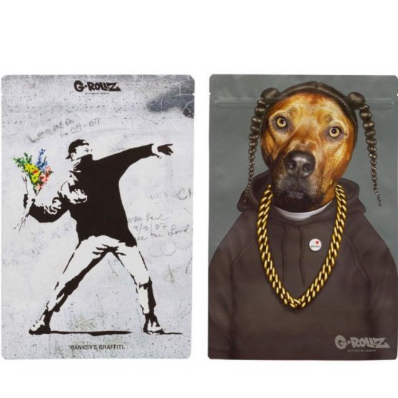 G-Rollz Banksy's Graffiti zip sáček  - 200x300 mm Rap Dog
