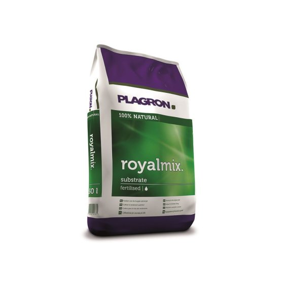 100% organický substrát Plagron Royalmix s perlitem, vermikompostem a výživou na přibližně 6 týdnů