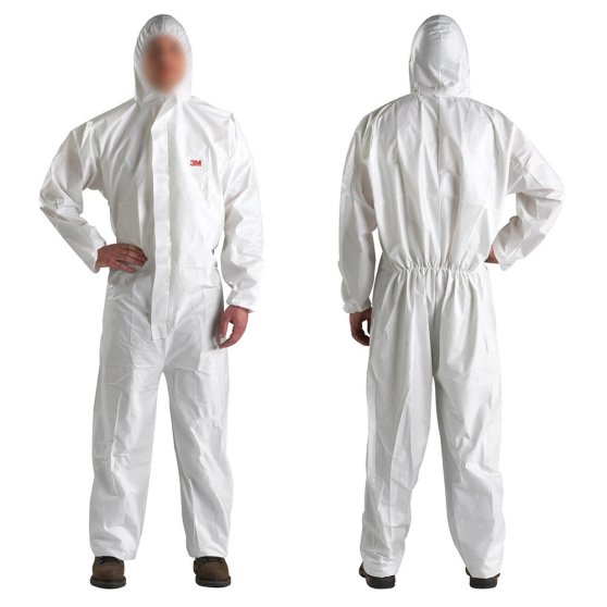 Bílý ochranný oblek 3M - XXL