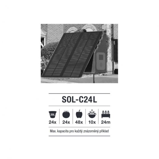 Irrigatia SOL-C24 L, automatická solární závlaha