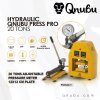 Qnubu Rosin Press PRO hydraulický lis 20 ton, lisovacia plocha 12x12 cm
