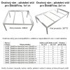 Ocelový rám - pěstební stůl pro Ebb&Flow, 1x1 m