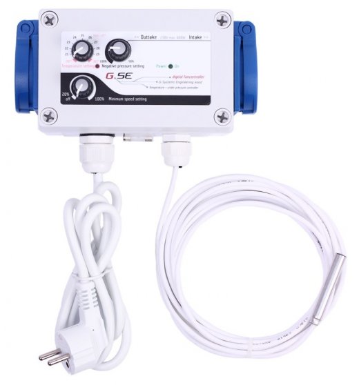GSE Digitálny regulátor teploty, podtlaku a min. otáčok ventilátora 2x 5A
