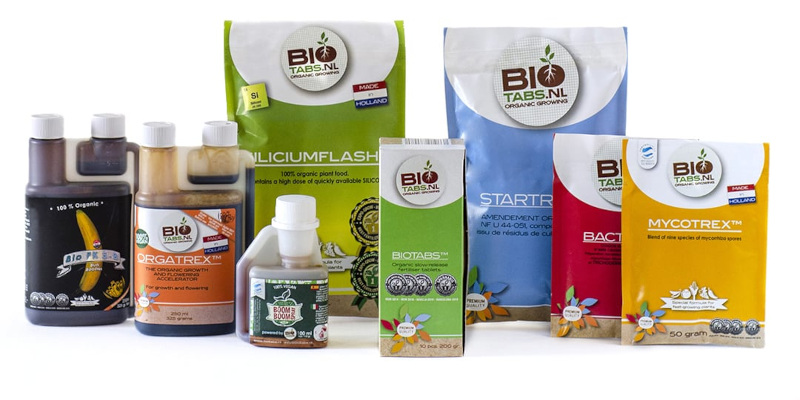 Komplet nabídka Biotabs pro organické pěstování